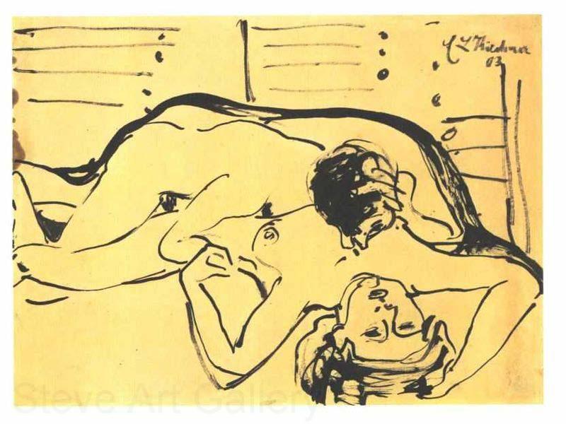 Ernst Ludwig Kirchner Lovers Germany oil painting art